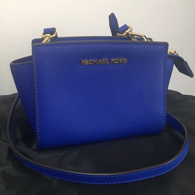 michael kors electric blue wallet