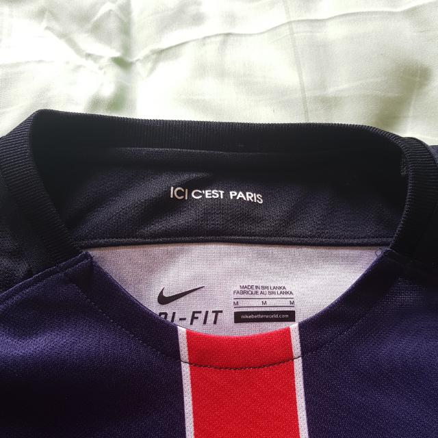 Authentic Nike Paris Saint Germain Psg Home Football Soccer Jersey Cavani Font Medium Size Men S Fashion Activewear On Carousell