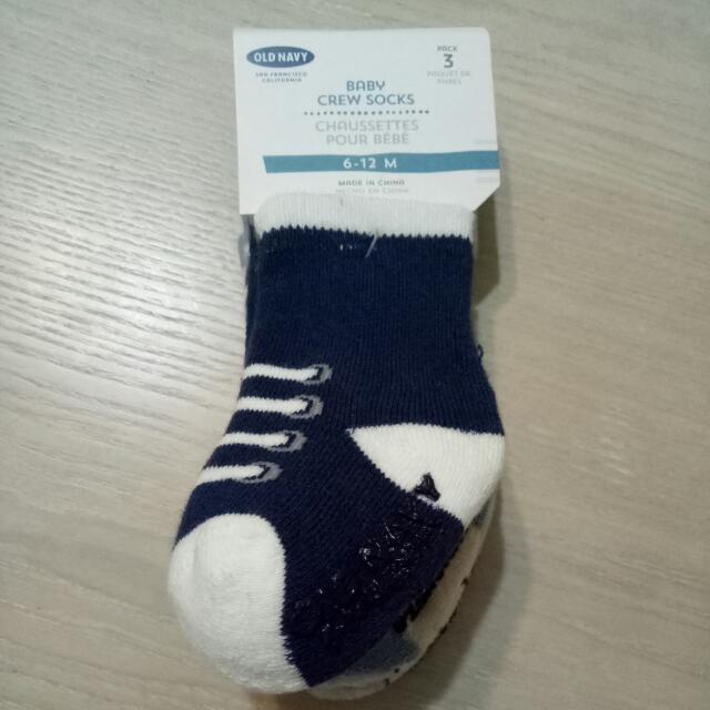 navy baby socks