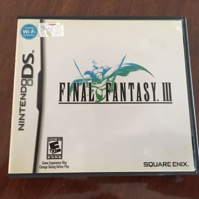 Ds 3ds Final Fantasy Iii 3 Toys Games Video Gaming Video