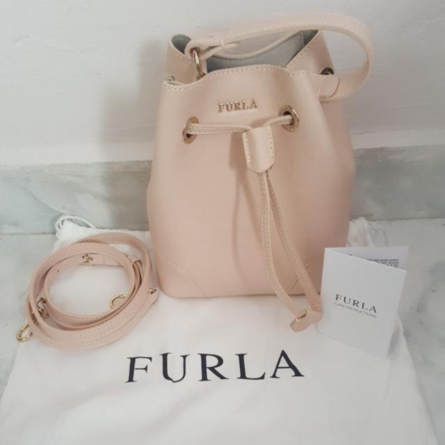 Furla Stacy Mini Bucket Bag AUTHENTIC Luxury Bags Wallets on