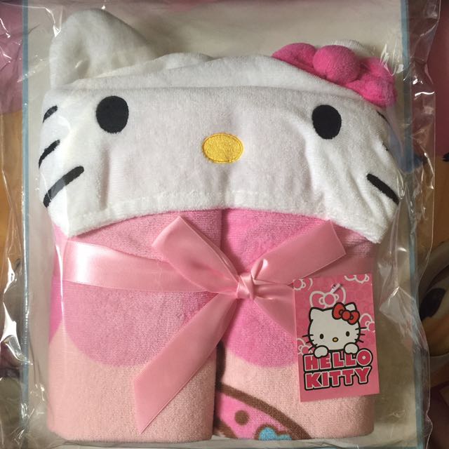hello kitty hooded towel