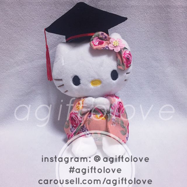 hello kitty graduation plush