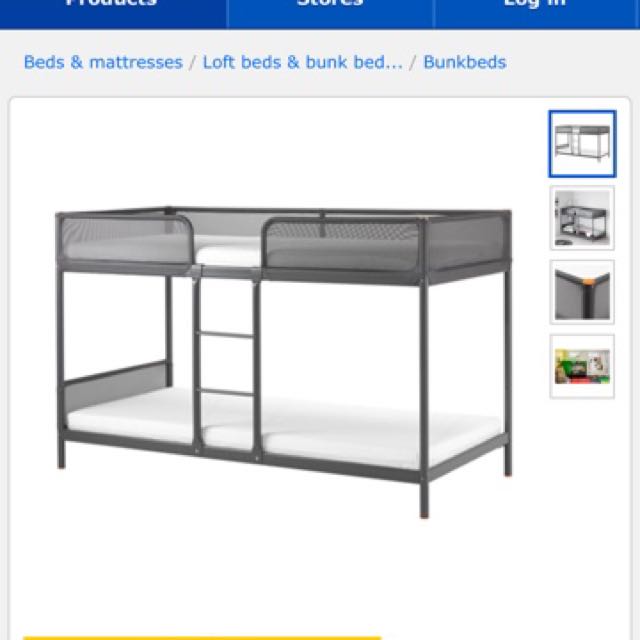 Ikea Tuffing Bunk Bed Frame Furniture Beds Mattresses On Carou Photo