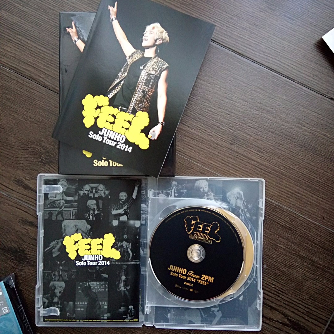 JUNHO FROM 2PM 李俊昊日版FEEL SOLO TOUR 2014 初回生產限定BOX 2 DVD