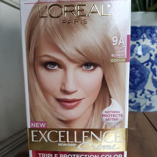 Loreal Excellence Creme 9a Light Ash Blonde On Carousell