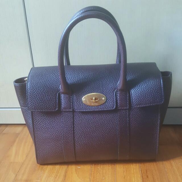 Mulberry Small Bayswater Oxblood Colour Luxury Bags Wallets On Photo