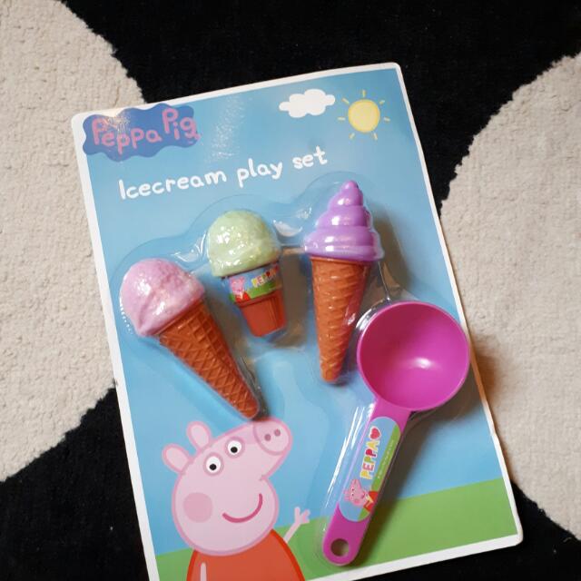 peppa pig ice cream set