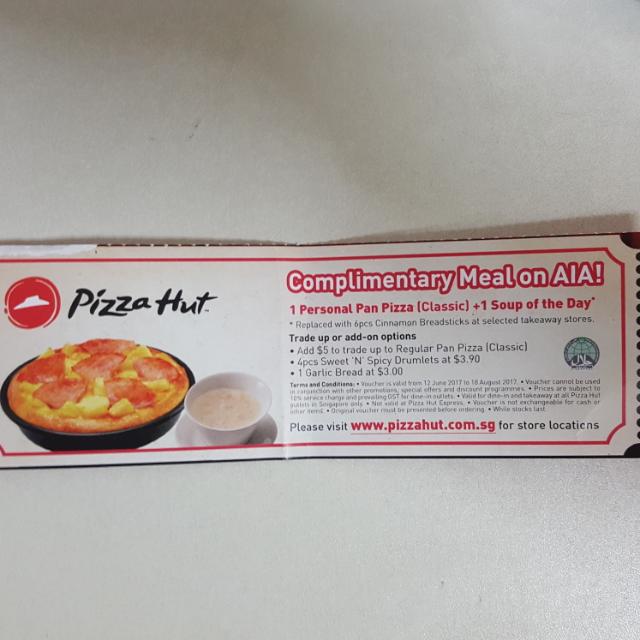 Pizza Hut Voucher, Tickets & Vouchers, Vouchers on Carousell