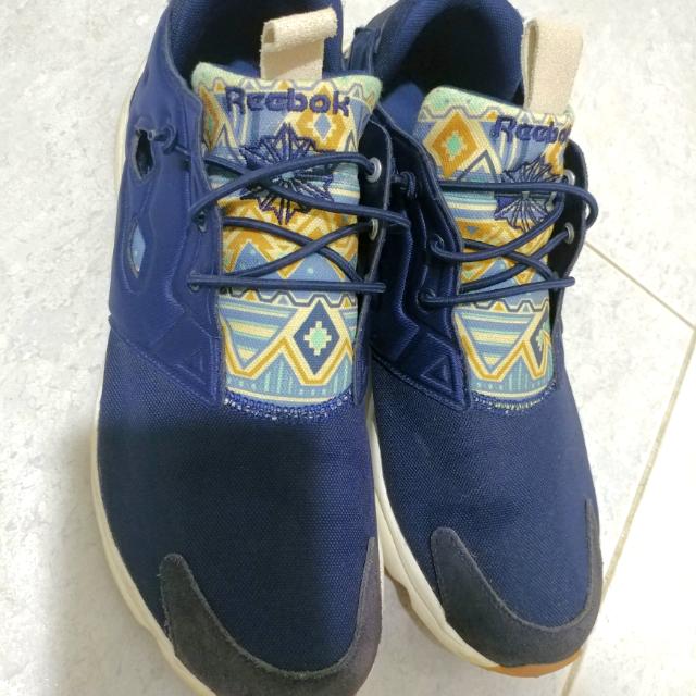 Reebok Furylite Geometric Faux Indigo Tribal Design