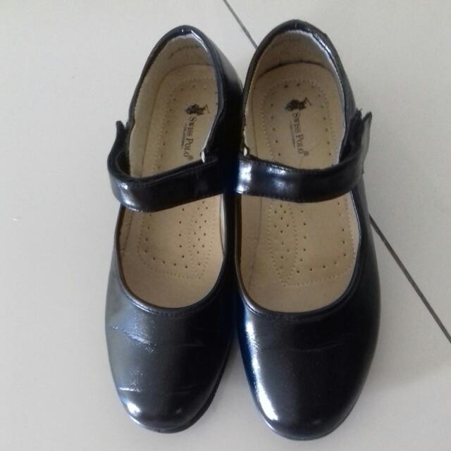 swiss polo collections black shoes for women to wear . ?, Women's Fashion,  Footwear, Sneakers on Carousell