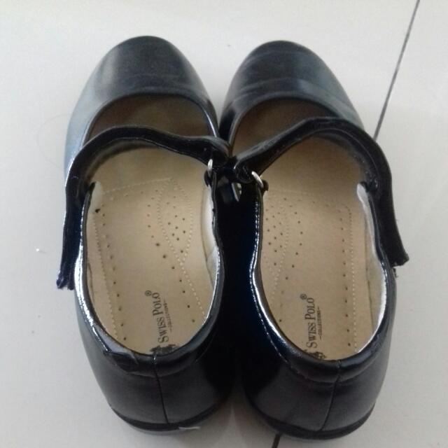 swiss polo collections black shoes for women to wear . ?, Women's Fashion,  Footwear, Sneakers on Carousell