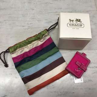 Coach 放相匙扣 - 桃紅色64205029342210110