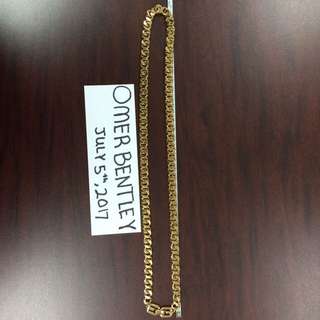 Givenchy runway Chain 30" Plated Gold