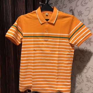 Uniqlo Orange Polo Shirt