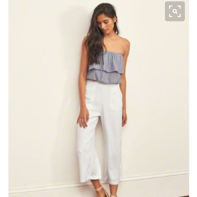 Fitch Cropped Wide Leg Culottes Pants 