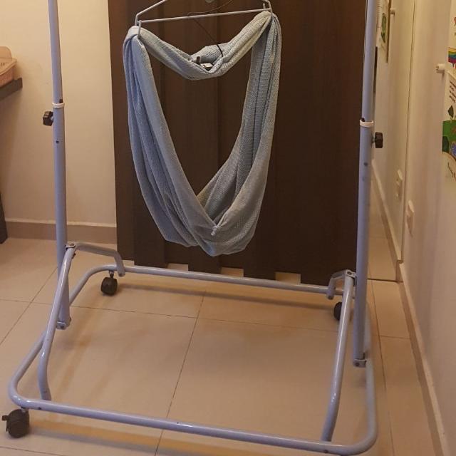 Baby Spring Cradle (Sarong) With auto shaker, Babies & Kids, Babies & Kids Fashion on Carousell