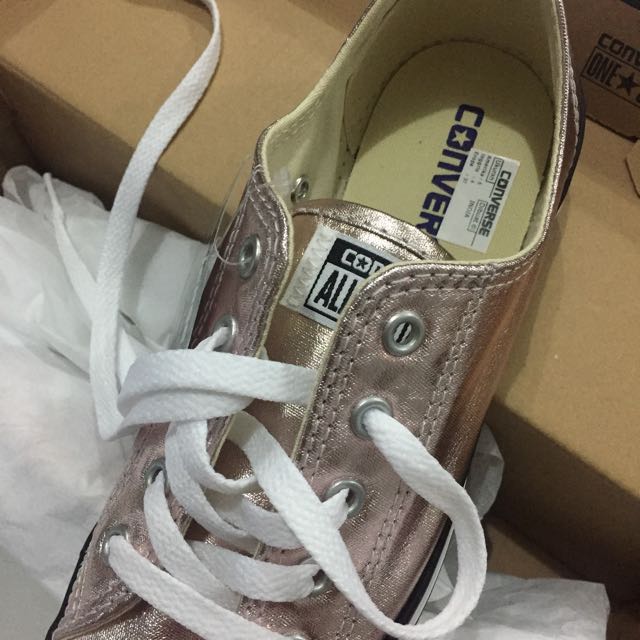converse rose gold shoes