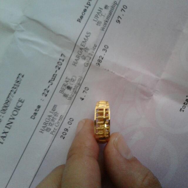 Gold ring 916 man deals
