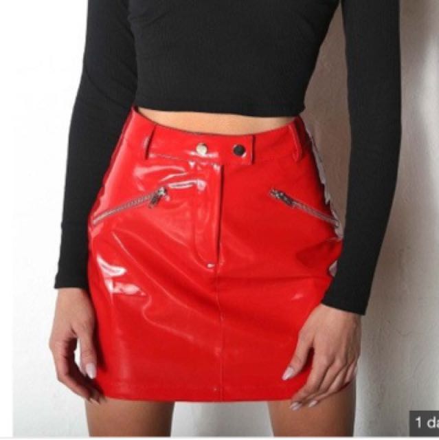 I am gia. The Label. Red Skirt, Women's Fashion, Clothes on ...