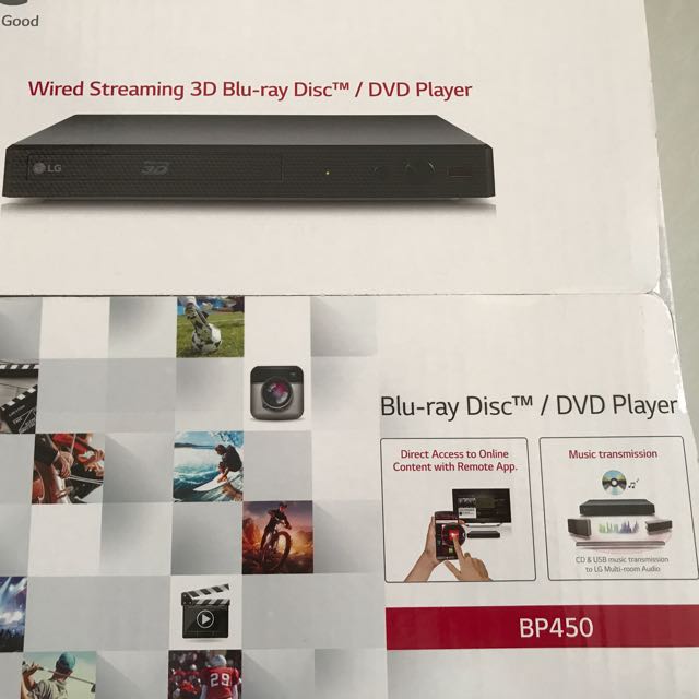 Lg Wired Streaming Hd Fhd 3d Blu Ray Disc Dvd Player Home