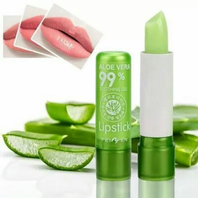 Lip Balm 99% Aloe Vera Soothing Gel Lipstick, Health ...