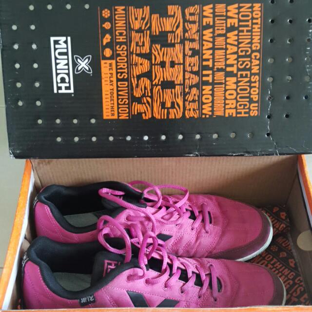 Munich Fuxia Pink Futsal Shoes Men s Fashion Footwear Dress