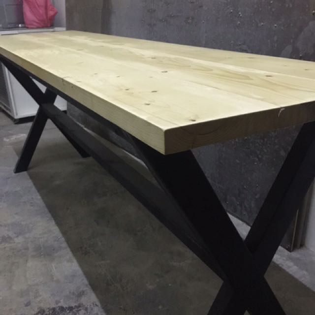 Solid wood Table, Furniture & Home Living, Furniture, Tables & Sets on