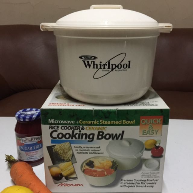 Whirlpool Microwave Steamer Cooking Bowl Set, TV & Home Appliances