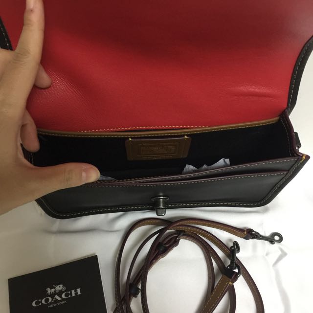 Coach Penny Crossbody in Glove Calf Leather With Mickey