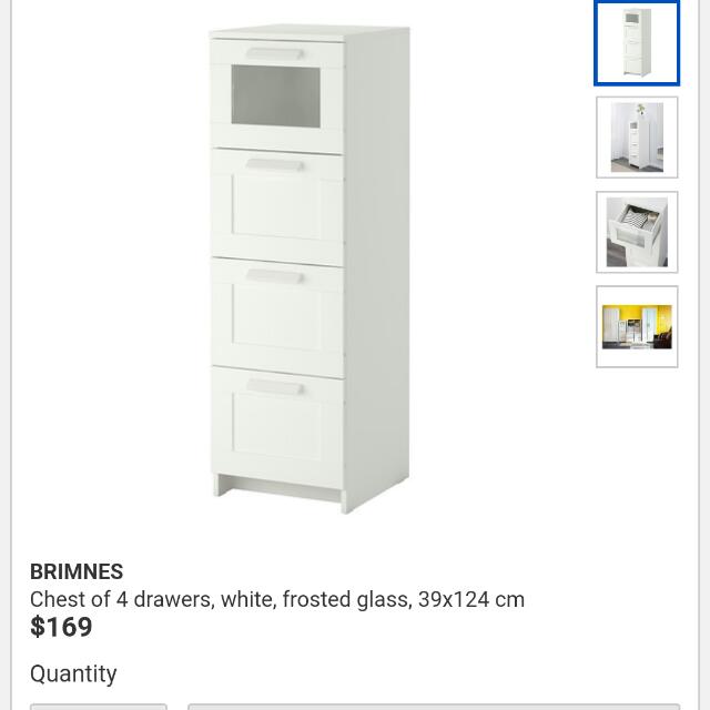 Chest Of 4 Drawers Ikea Brimnes Furniture Shelves Drawers On