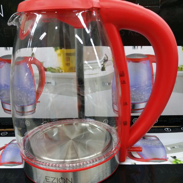 Ezion glass kettle clearance