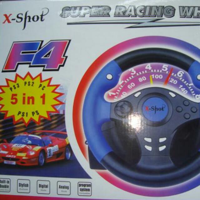 Gaming/Steering Wheel Untuk PC/PS1/PS2/PS3 (Stir Untuk Game Balapan