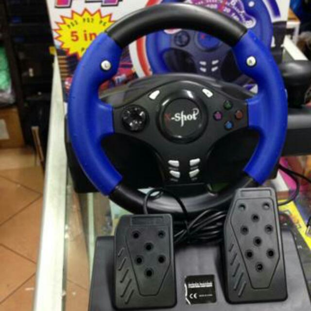 Gaming/Steering Wheel Untuk PC/PS1/PS2/PS3 (Stir Untuk Game Balapan