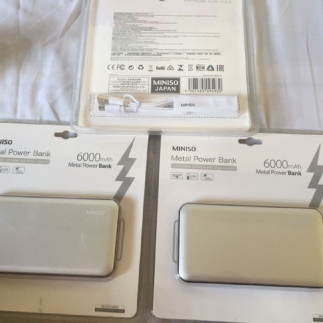 Miniso Power Bank 6000mah, Computers & Tech, Parts & Accessories