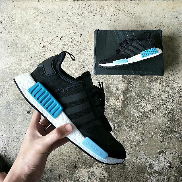 Nmd r1 hotsell black icey blue