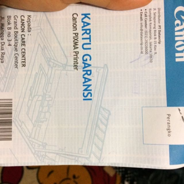 printer canon putih