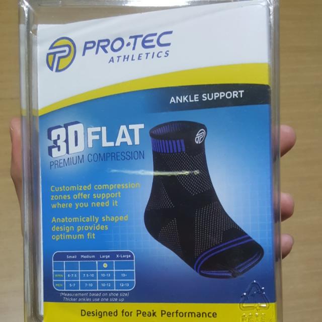 Protec Ankle Support 3d Flat Premium Compression Sports Sports Apparel On Carousell