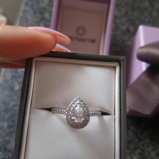 Michael hill pear shaped new arrivals engagement ring
