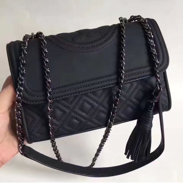 tory burch fleming matte black