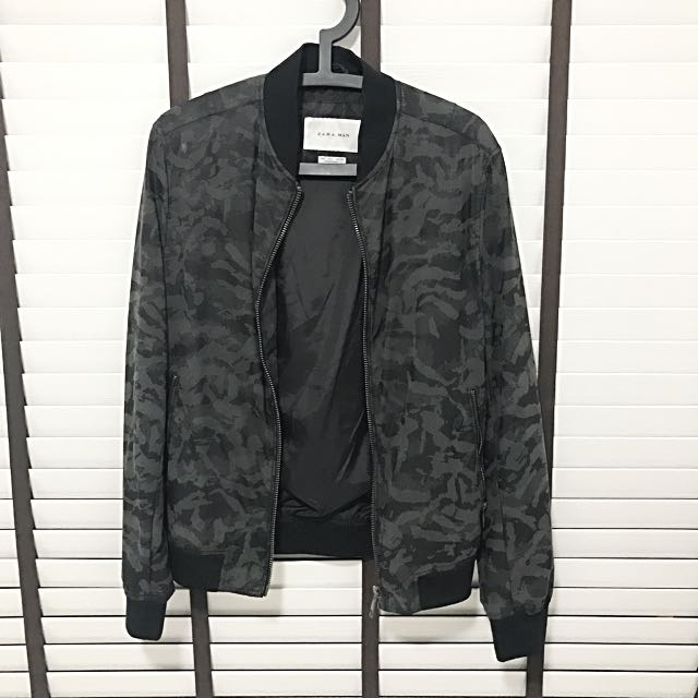 camouflage bomber jacket zara