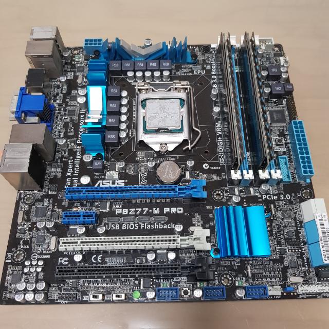 i and Asus P8z M Pro Motherboard with 8GB RAM, Computers