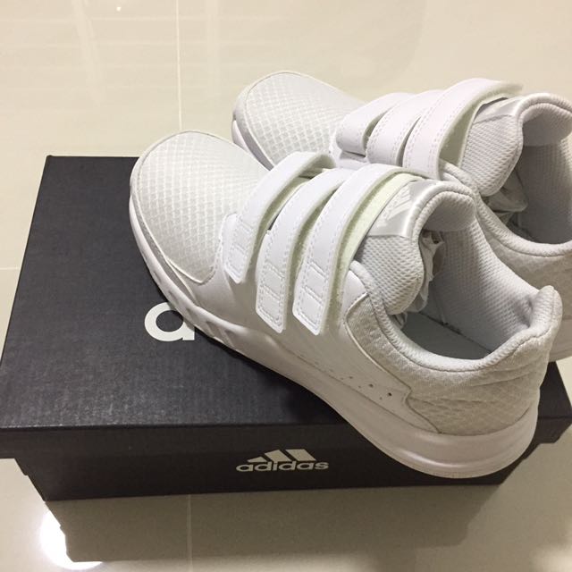 Adidas Eco Ortholite Boys White Shoes, Sports, Sports Apparel on Carousell