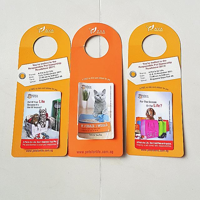 Animals Door Hangers Door Signs With Ez Link Card Sticker