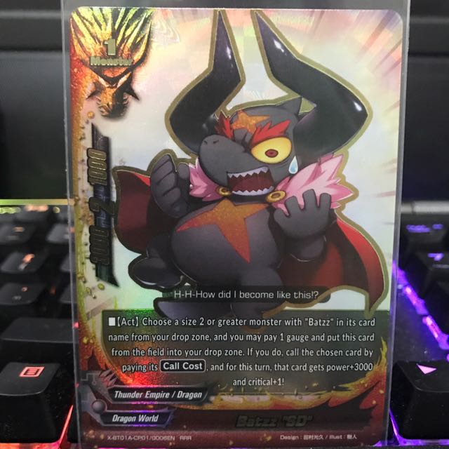 Buddyfight X Batzz Sd RRR, Toys & Games, Board Games & Cards on Carousell