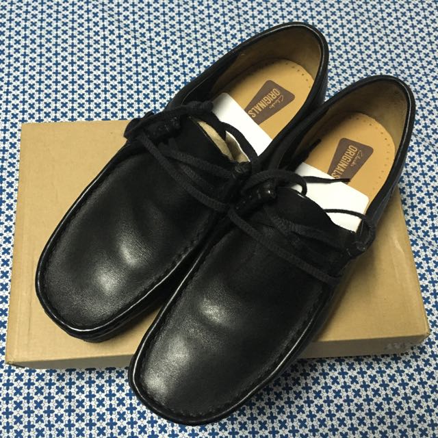 Clarks Original Wallabee Black Leather 