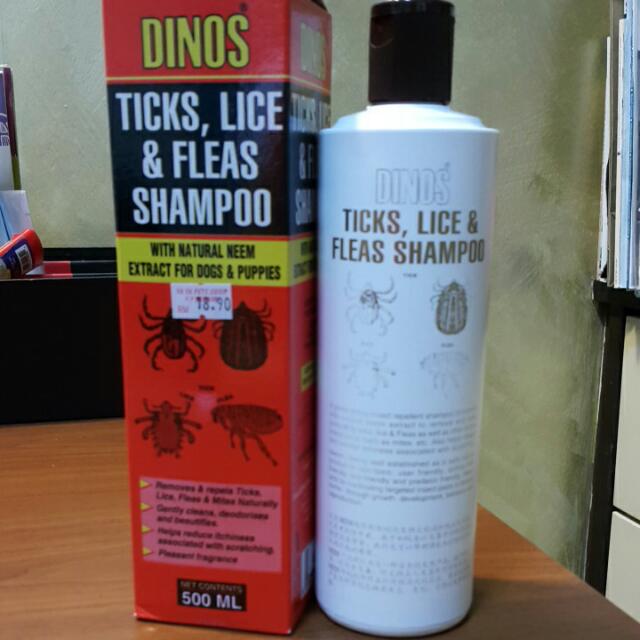 Dinos Ticks Lice Fleas Shampoo Pet Supplies Homes Other Pet Accessories on Carousell