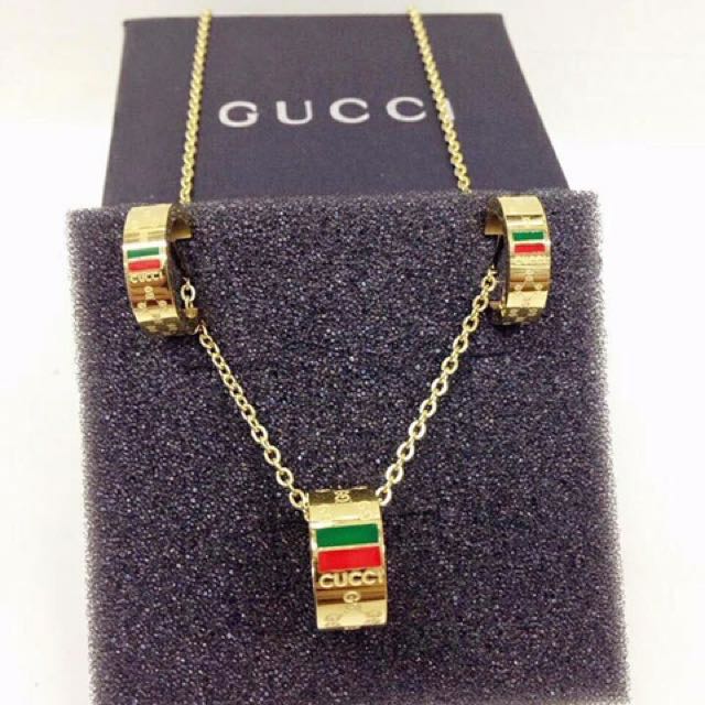 gucci necklace set