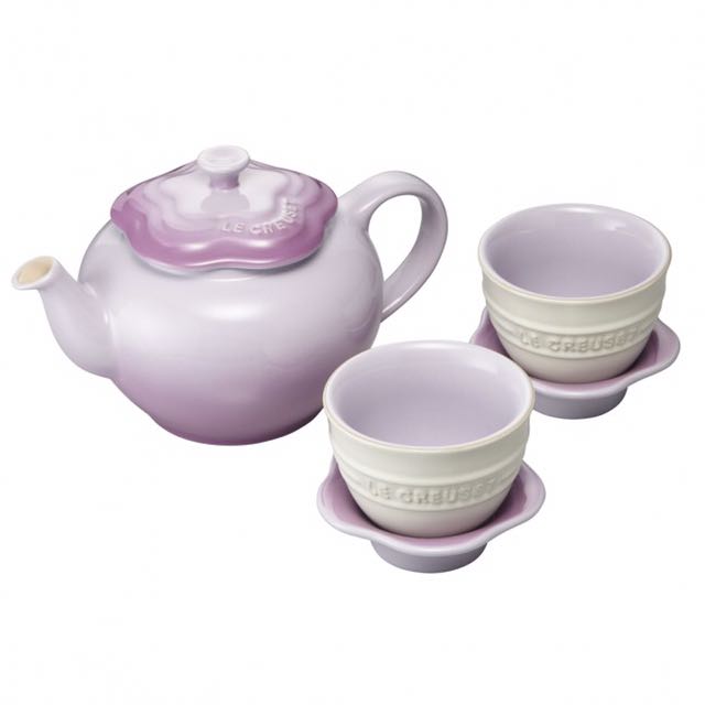 Le Creuset Flower Teapot Set Cattleya, TV & Home Appliances 