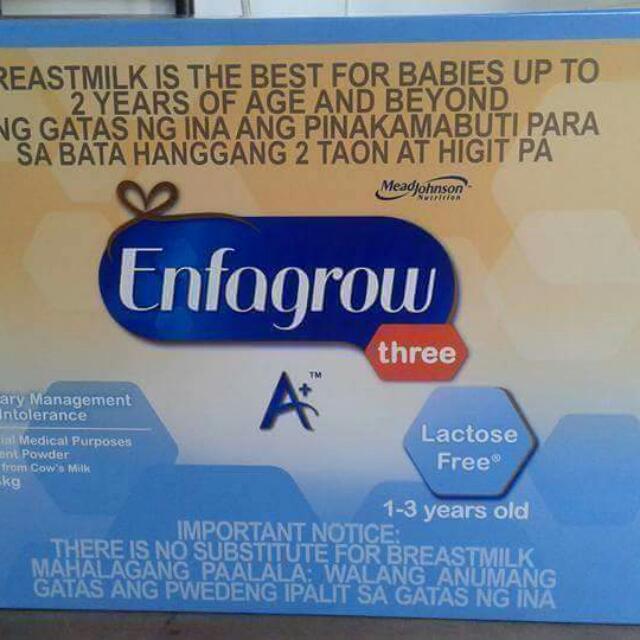 enfagrow lactose free milk